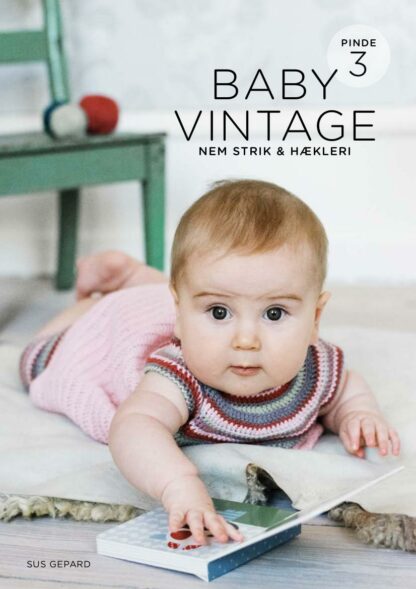 Baby vintage strikhæfte til pinde 3 af Sus Gepard