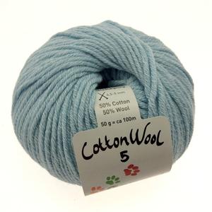 CottonWool 5 Organic 712 Støvet aquablå