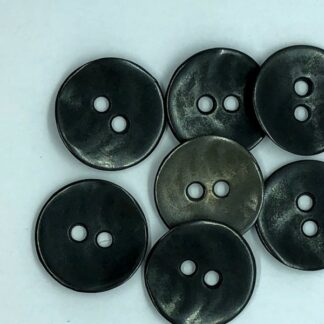 Knap buet metal mørkegrå ø 18 mm