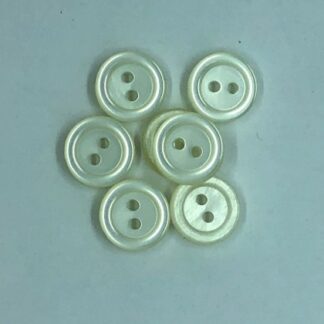 Knap hvid plastik ø 11 mm
