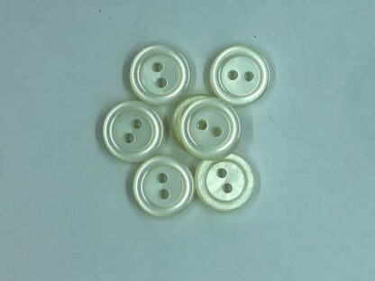 Knap hvid plastik ø 11 mm