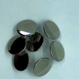 Knap metal spejl ø 13 mm