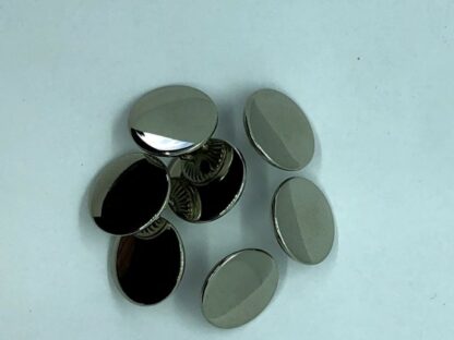 Knap metal spejl ø 13 mm