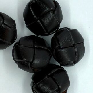 Knap skind brun ø 22 mm