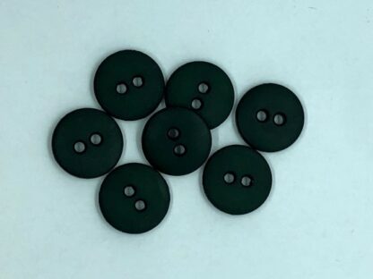Knap mat plastik sort ø 13 mm